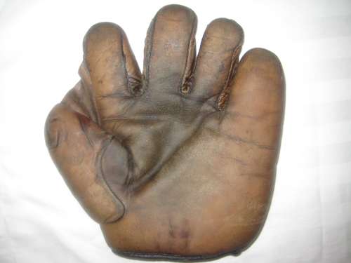 Spalding Black Patch Brown  Full Web Front